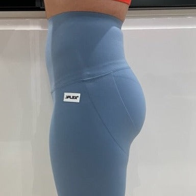 2 PACK KNEE LENGTH SHORTS WITH BUM SUPPORT BLUE