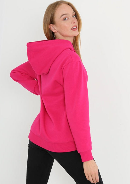 HOODIE WITH POCKETS PINK