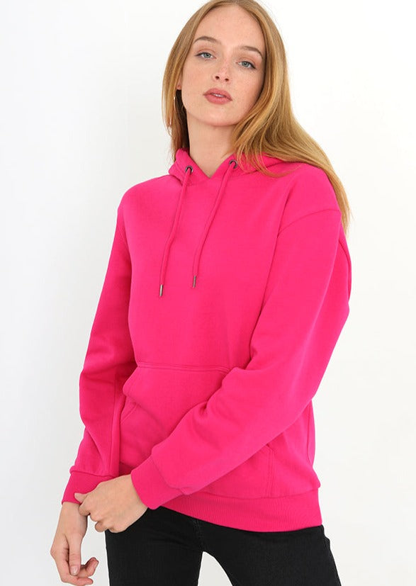 HOODIE WITH POCKETS PINK